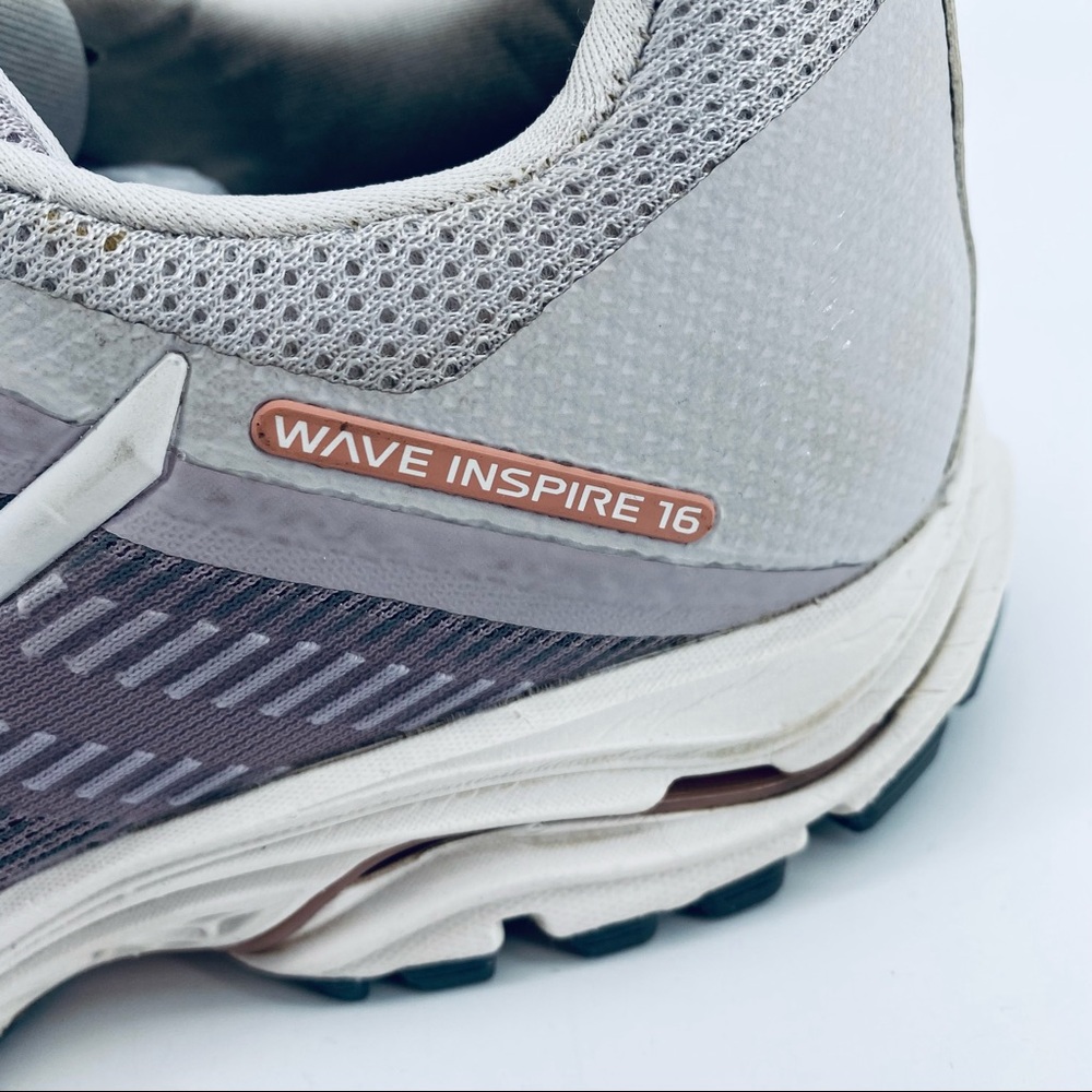 Mizuno Wave Inspire 16 Superflex Running Shoes Women's Size US 9 Gray Peach - Picture 7 of 12